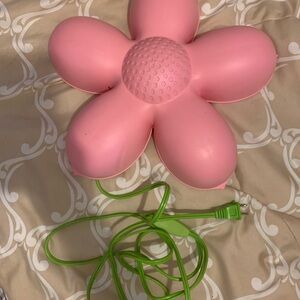 IKEA Pink Flower Wall Light with Green Cord